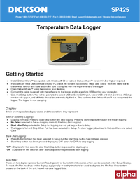 Thumbnail of document Manual - SP Temperature Data Logger